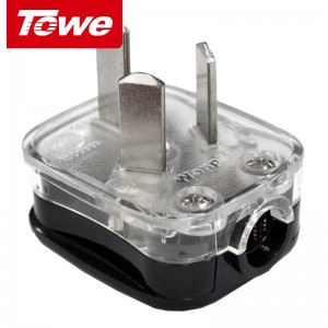 同为（TOWE）国标插头10A三脚可拆卸自接线插头接线家用工业电源插头插座 5个装