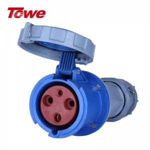 TOWE同为63A大功率IP67等级工业航空插头插座3芯4芯5芯工业连接器