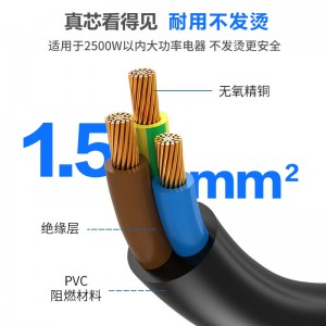 TOWE同为大功率家用延长线空调热水器专用10A转16A三孔插座转换器