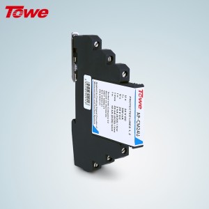 TOWE同为5v12V24V工业RS232RS485信号防雷热插拔防雷浪涌保护器