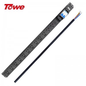 TOWE同为32A/63A超大功率自接线PDU机柜插座 带32A断路器 带断路器PDU工业插座 西门子空开 2位国标16A +10位10A国标五孔，EN32/G1205C