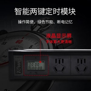 同为TOWE智能倒计时循环开关定时器节能绿色插排插座转换器 定时器开关/微电脑时控开关/时间控制器插排插座 智能定时器桌面插座 APZ-1013UD/APZ-1014D