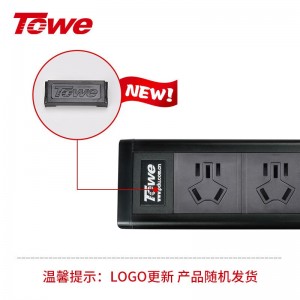 同为TOWE防雷防雷浪涌保护工业安全PDU插排插座 新国标3/4/5位 分控 单开单控 经济实惠型工业级安全延长线接线板/插线板/拖线板 AP-1013S/1013S3K/1014S/1015S3米线