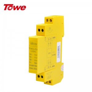 TOWE同为P系列超薄测控信号系统电涌保护器 测控信号系统导轨安装式电涌保护器防雷器 三/四线浮地信号保护 TMS-P3-5DC/TMS-CP3-12DC/TMS-CP3-12AC