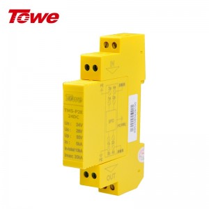 TOWE同为P系列超薄测控信号系统电涌保护器 测控信号系统导轨安装式电涌保护器防雷器 两线本质安全电路保护 三/四线本质安全电路保护 TMS-P2E-24DC/TMS-P4E-24DC