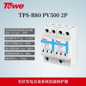 TPS-B80 PV500 2P 光伏发电500V直流电源B级2P保护 Imax:80KA