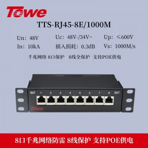TTS-RJ45-8E-1000M 8线全保护