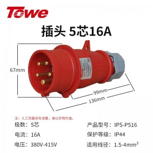 IPS-P516 五芯公头